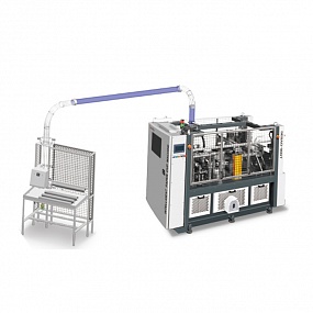 Станок для производства бумажных стаканов для кофе с возможностью рельефного тиснения DEBAO-118DT (90DT)